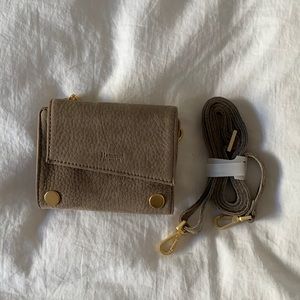 Hammitt Levy Grey Natural/ Brushed Gold/ Small Crossbody